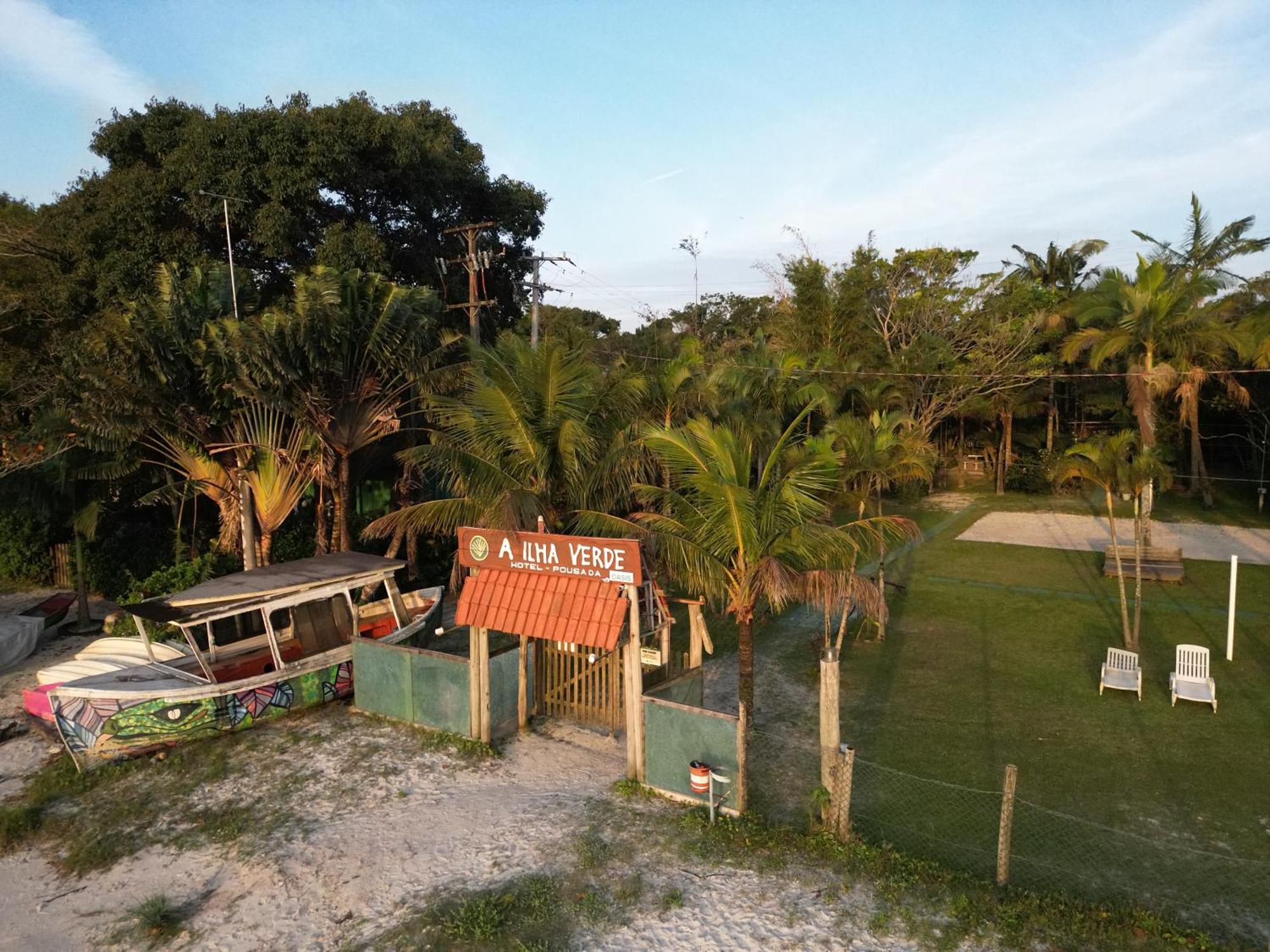 A Ilha Verde Hotel Pousada Na Praia Ilha do Mel Kültér fotó